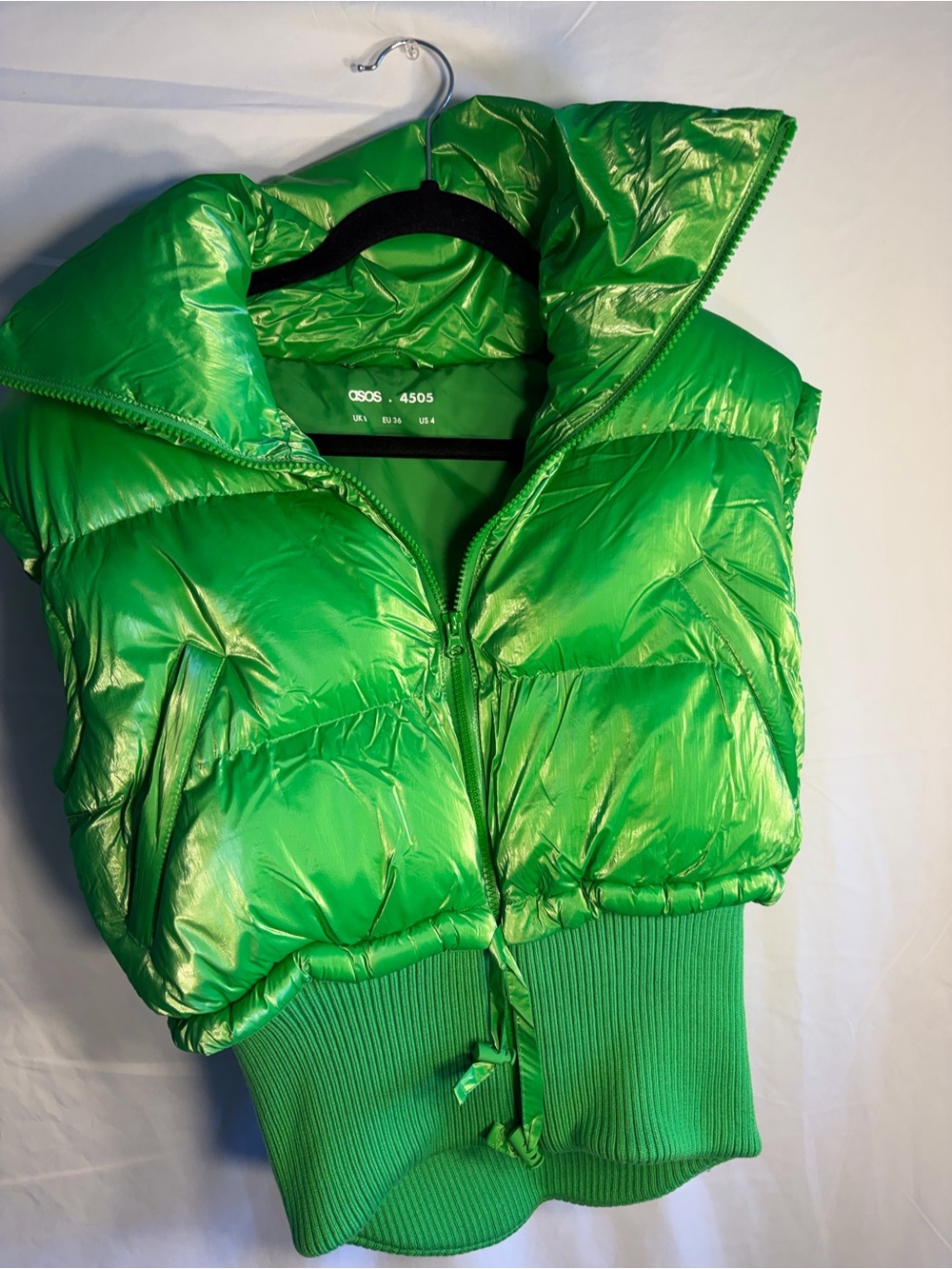 ASOS Neon Green Quilted Jacket